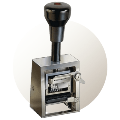 Pečiatky číslovacie + dátum + text. doska