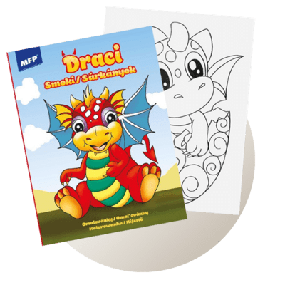 Omaľovánky, skladačky z papiera