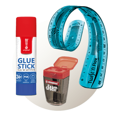 Gumy , strúhadlá , pravítkka