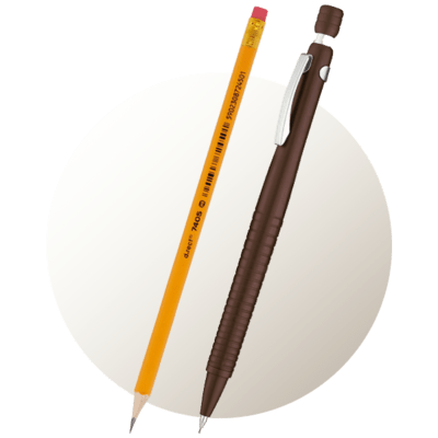 Mechanické ceruzky, ceruzky, kružidlá