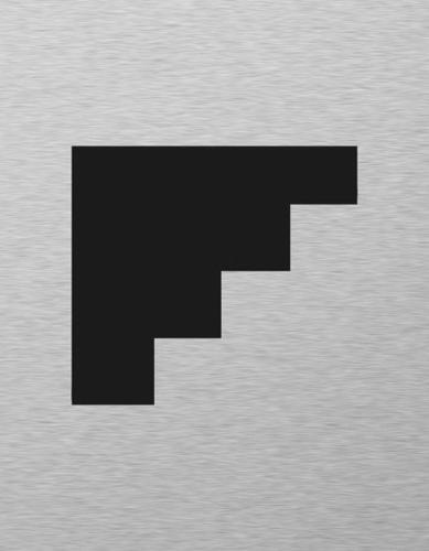 Štítok na dvere strieb.mat. 7x9cm Picto / SCHODISKO