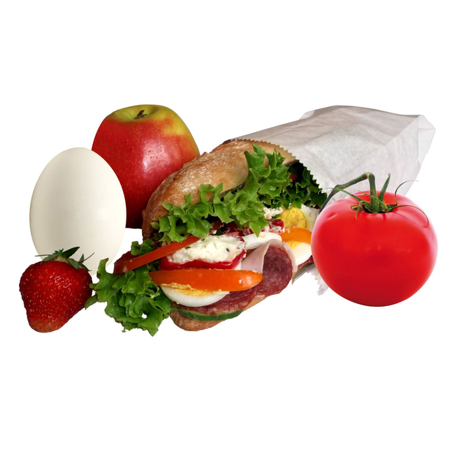 Papierové vrecko biele 14+7 x 29cm bal.100ks