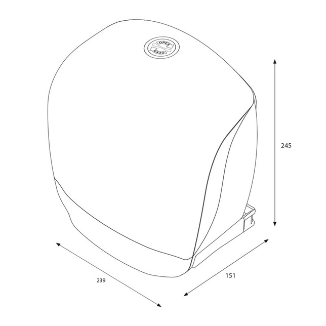 90069 Zásobník na toaletný papier pr.19cm Katrin Gigant