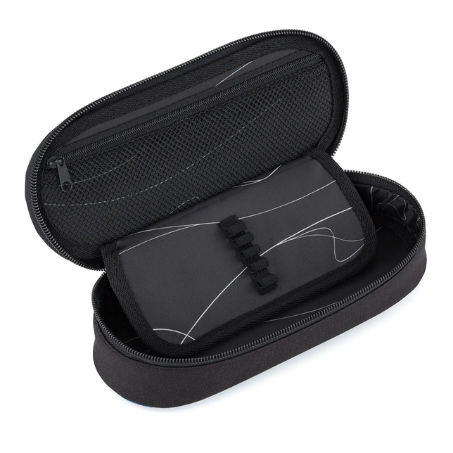 Študentský peračník Topgal ETUE ovál čierny 25037