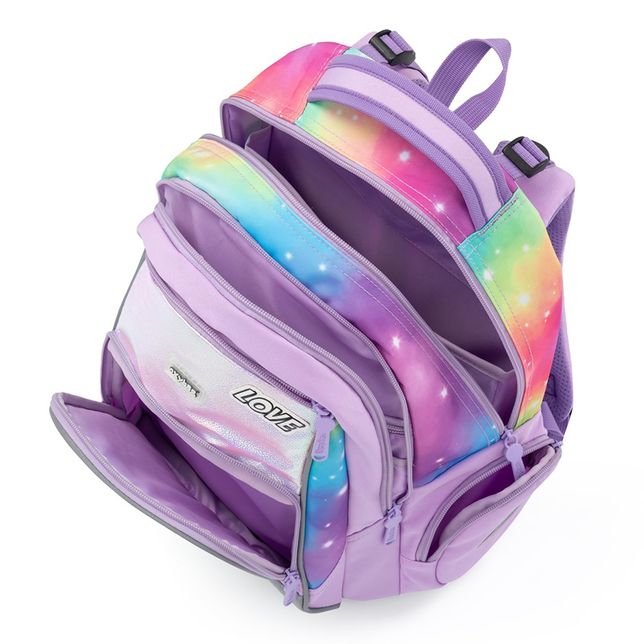 Školský set 3 dielny OXY GO SHINY dúha