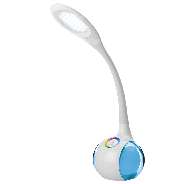WO39 Led stolová lampa 256 farieb 6W, biela