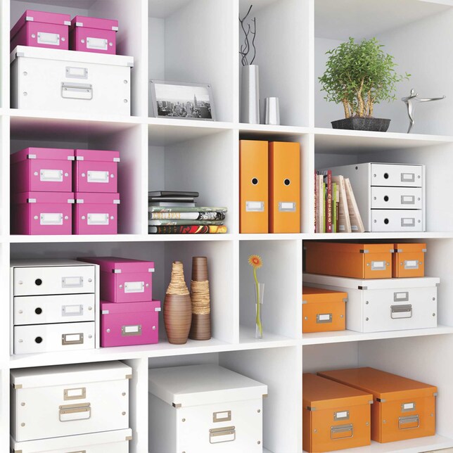 604216 Škatuľa stredná Click &amp; Store žltá WOW