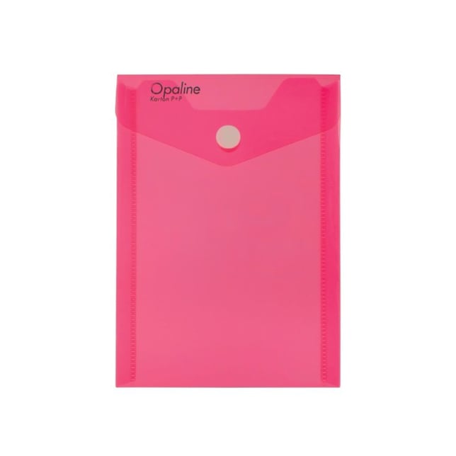 Plastová obálka A6 na výšku s cvočkom Opaline