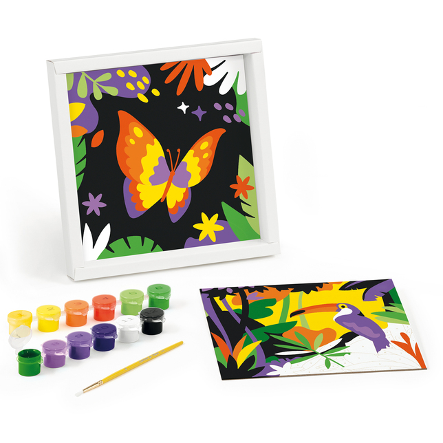 Kreatívna súprava Maped Paint by number tukan a motýľ