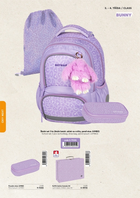 Iskolai készlet 3 részes OXY NEXT Bunny