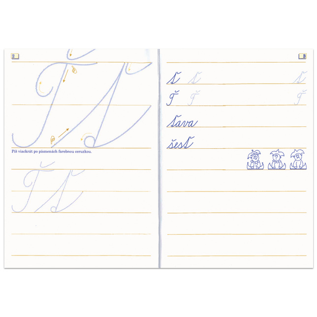 Zošity sada 6ks - Písmenká moji kamaráti A5