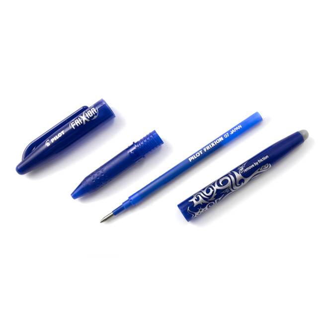24033 Pilot Frixion Ball 0,7mm + náplň, modré gumovacie pero