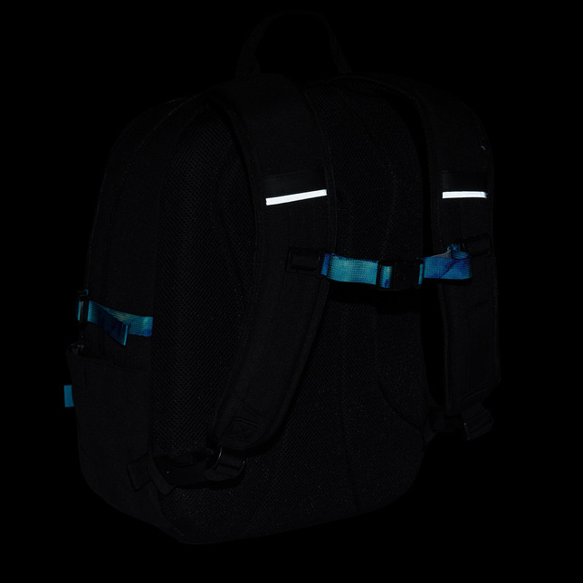 Študentský batoh Topgal VIKI čierny s modrými popruhmi 25037