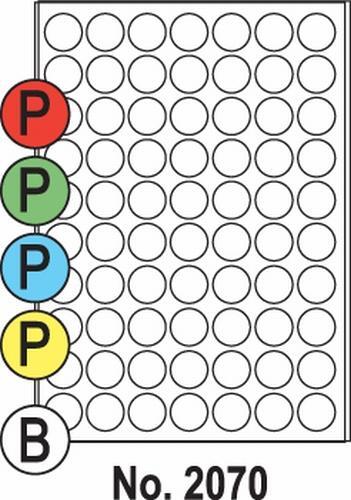 Print etikety farebné pastelové