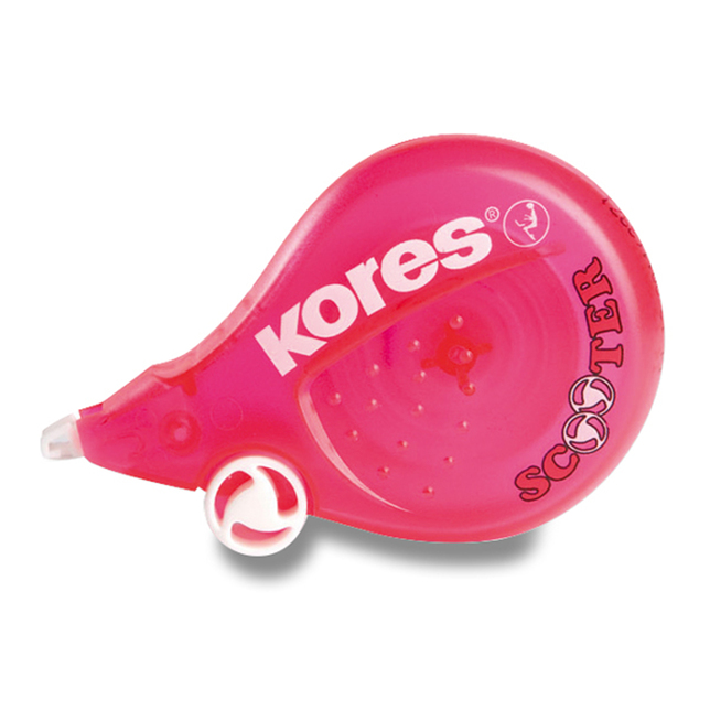 Korekčný strojček Kores Scooter, 4,2 mm x 8 m, mix farieb
