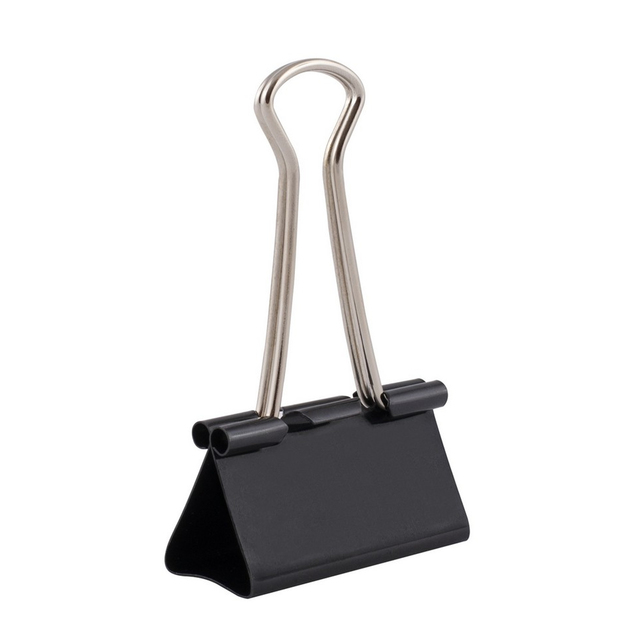 Binder klip 12ks čierny