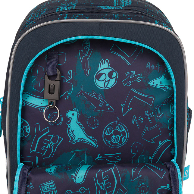 Ľahká školská taška Topgal ENDY s robotom 25075