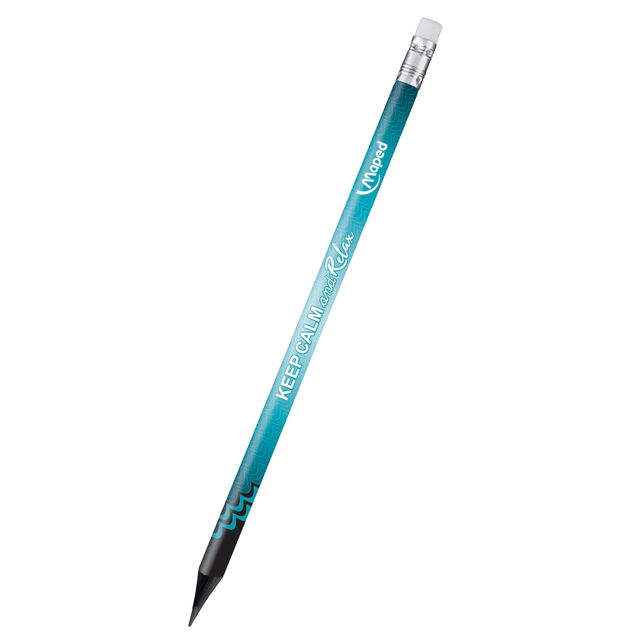 Ceruzka trojhranná HB s gumou Maped Black Peps Energy