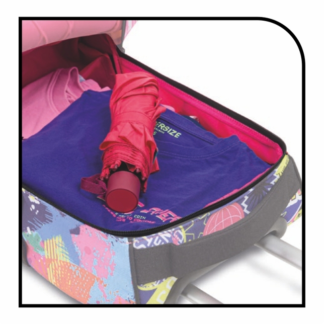 Školská taška na kolieskach MITAMA Urban Smile 8529776