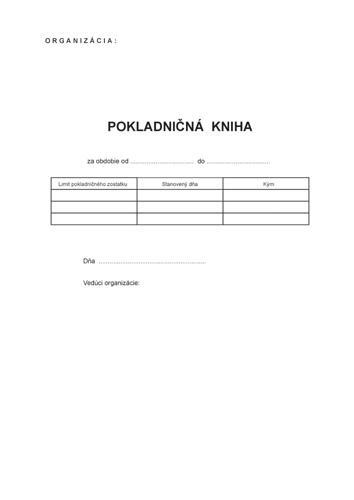 033 Pokladnicna kniha nie samoprepis 2x50 list