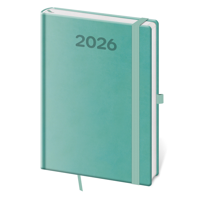 PRINT POP diár týždenný A5 tyrkysový 2026 DPP423-08-26