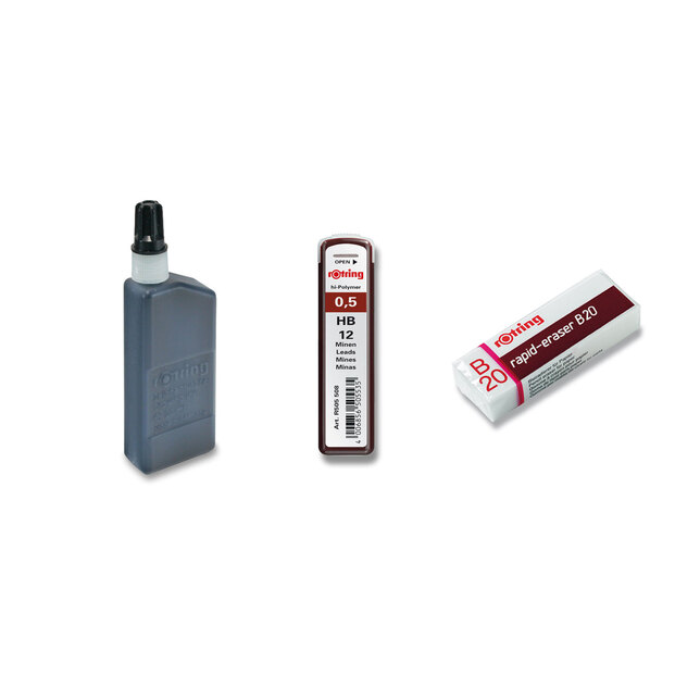 Súprava technických pier Isograph Rotring College 0,25, 0,35 a 0,5mm