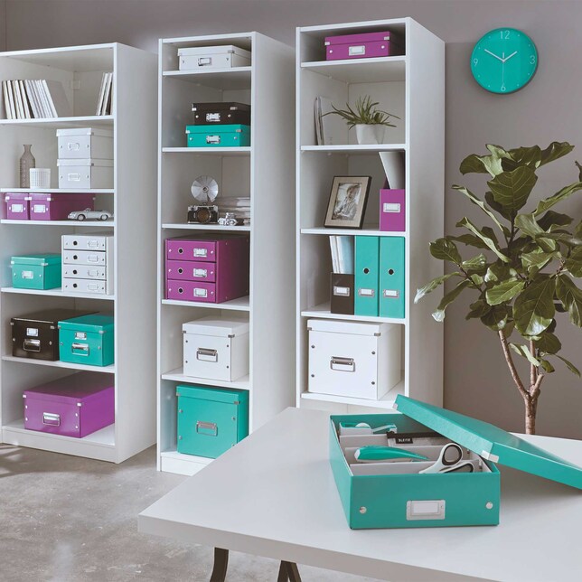 604862 Zásuvkový box 3 Click &amp; Store purpurová WOW