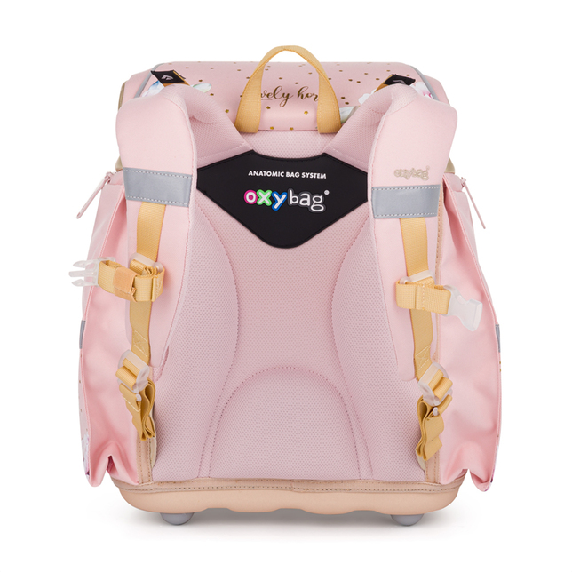 Školská aktovka Prémium zlat. LIGHT kôň romantic