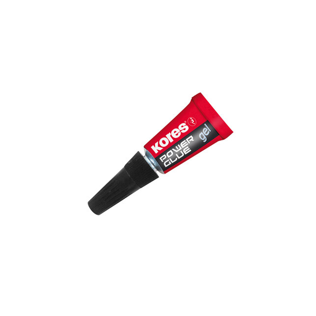 Sekundové lepidlo Kores Power Glue Gel 3×1g