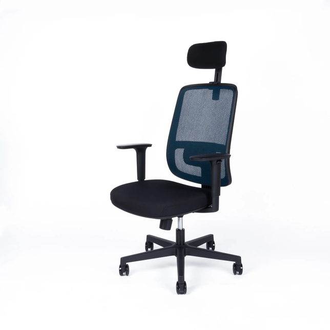 CANTO SP kancelárska stolička s podhlavníkom modrá