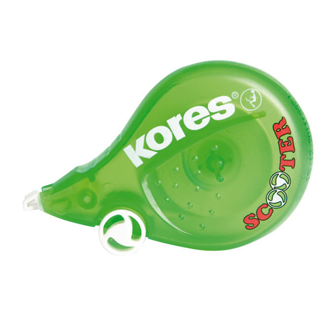 Korekčný strojček Kores Scooter, 4,2 mm x 8 m, mix farieb