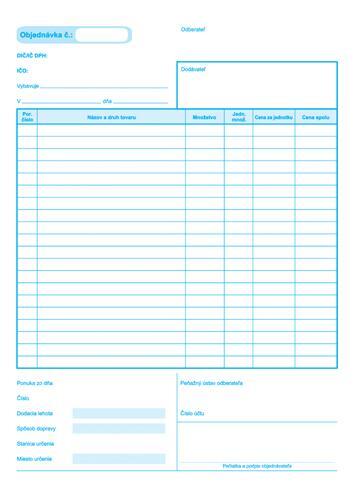 181 Objednavka A4 samoprepis