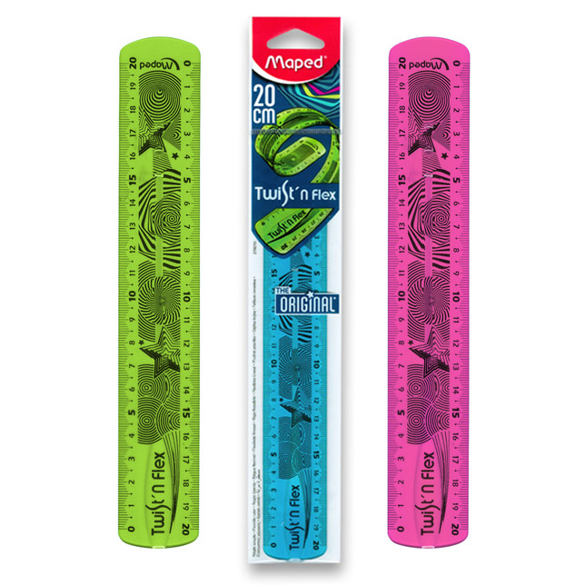 Pravítko MAPED Twist n Flex 20cm mix farieb