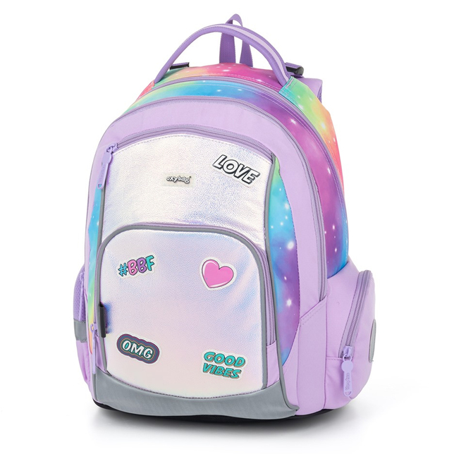 Školský set 3 dielny OXY GO SHINY dúha