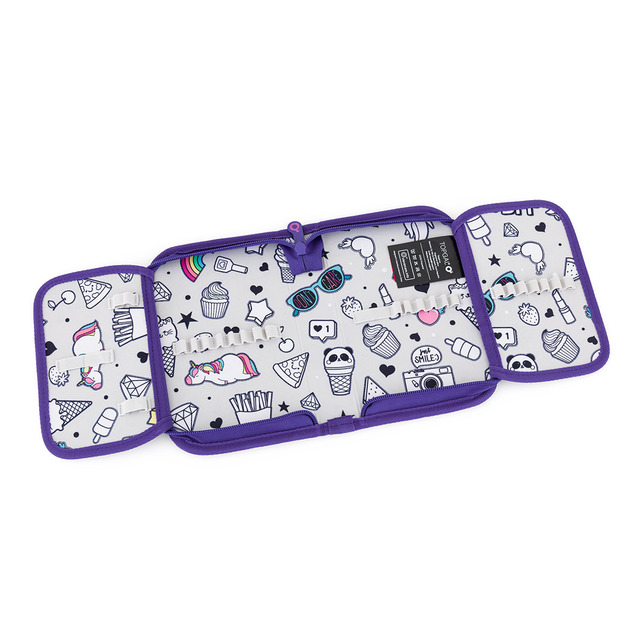 Peračník Topgal PENN 1p. prázdny s 2 chlopňami Farebné kvety 26010