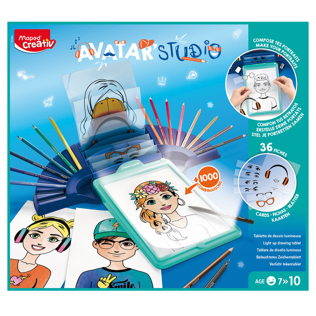 Kreatívna súprava Maped Avatar Studio tabuľa s podsvietením