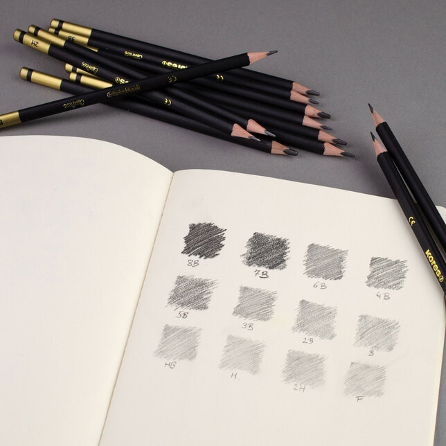 Grafitová ceruzka Kores Grafitos sada 12ks