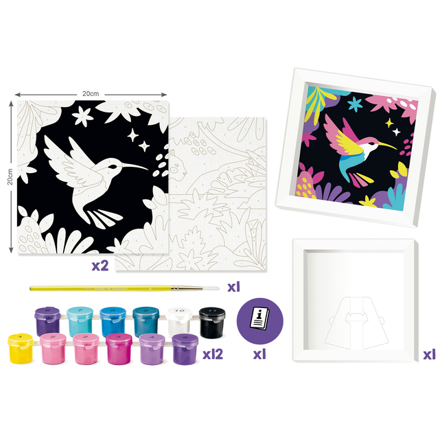 Kreatívna súprava Maped Paint by number leopard a vták