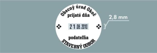 46125ROT červený dater printy priemer 25mm