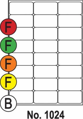 Print etikety farebné Neónové