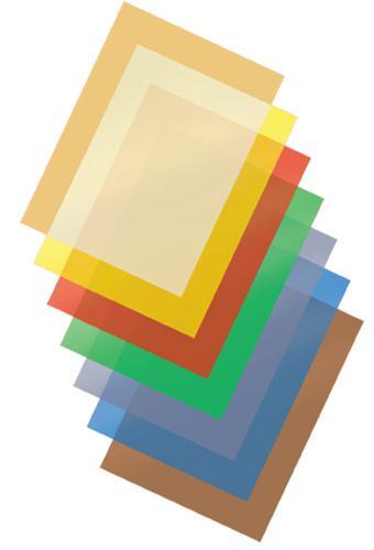 Plastové obálky na krúžkovú väzbu A4 farebné