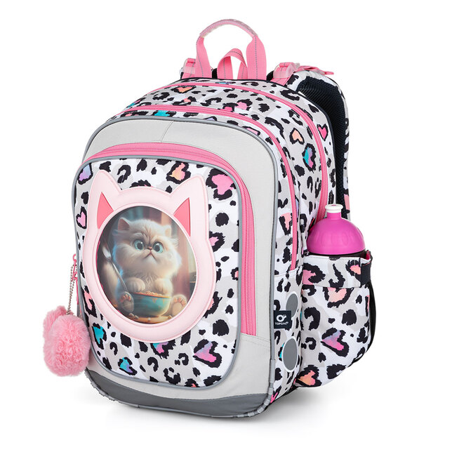 Ľahká školská taška Topgal ENDY s mačiatkami 23037