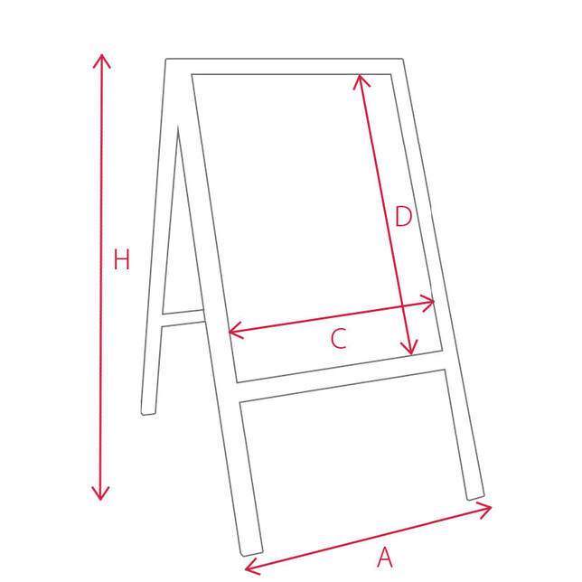 Pútač kriedový v drevenom ráme
