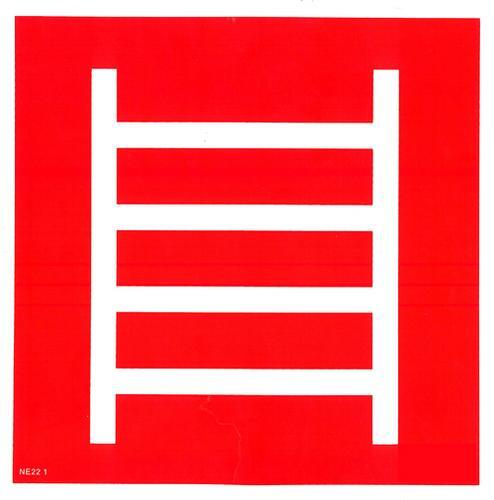 NE22 1 S Požiarny rebrík ( piktogram ) 21 x 21 cm