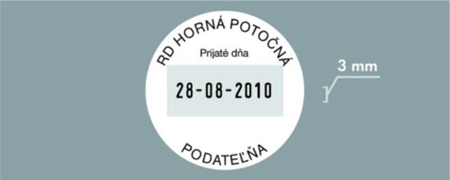 46130ROT červený dater printy priemer 30mm