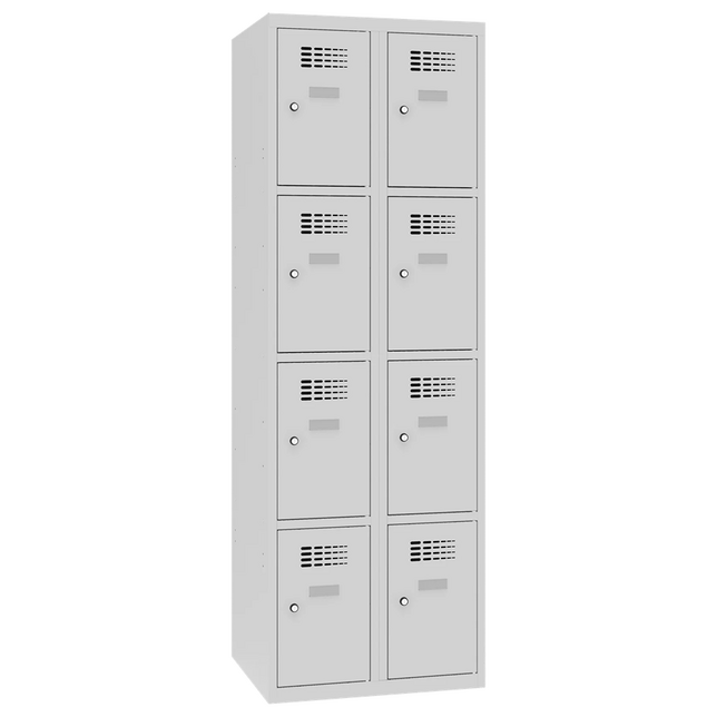 SUS324W kovová skriňa 8 uzamykateľnými priehradkami 180x60