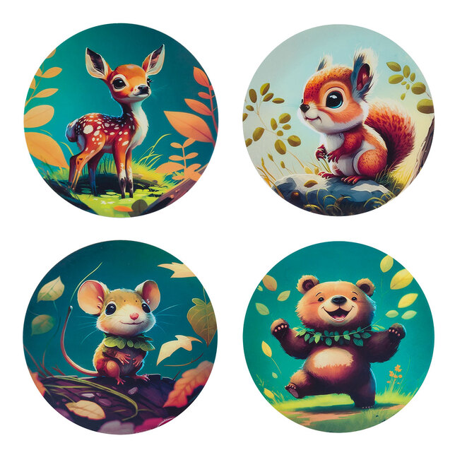 Ľahká školská taška Topgal ENDY Lesné zvieratká 24005