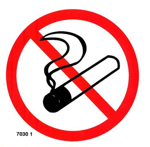 7030 1 S Zákaz fajčiť piktogram samolepka 10 x 10cm