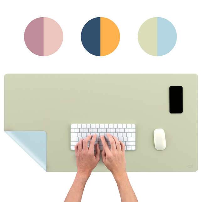Podložka na stôl SAX Design pastelovo modrá - šedo zelená