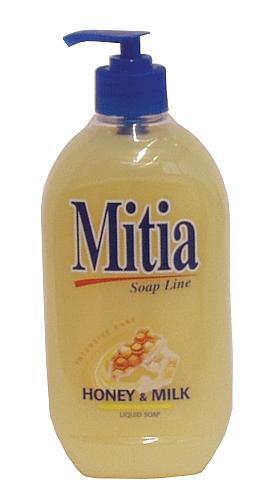 Mitia tekuté mydlo 500 ml Honey&amp;Milk dávkovačom